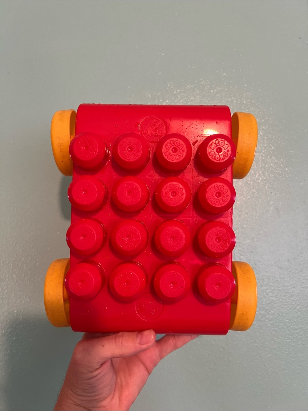 Mega Bloks Car Base Wheels Red First Builders Baby Kids Imaginative Play
